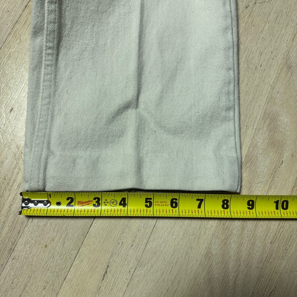 Vintage Wrangler 936 Cowboy Cut Slim Fit Jeans 36x34 White USA Made - Picture 8 of 10